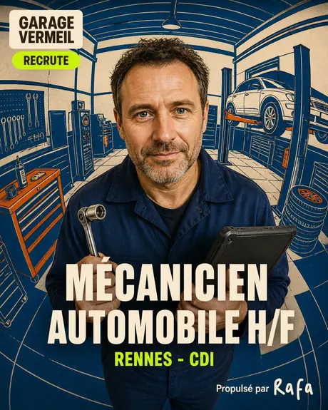 Annonce Mécanicien automobile, Garage Vermeil · Rennes