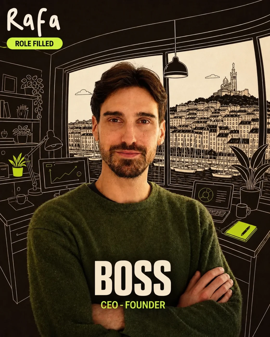 Rafa ad — Boss, all genders